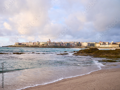 A Coruña on a cloudy day