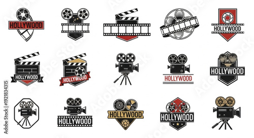 Collection of Hollywood movie emblems and logos.