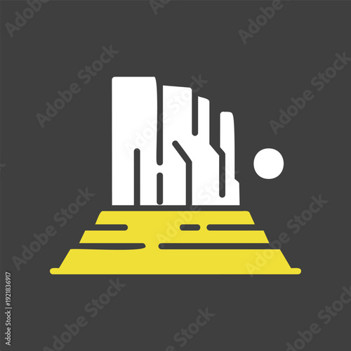 Grand Canyon Mountain vector icon