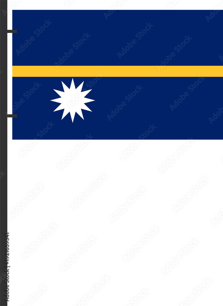 Obraz premium nauru flag