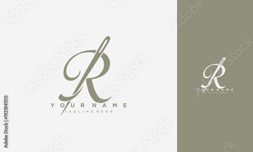 R Letter Sewing Needle Logo Design - Customizable for Fashion & Tailoring Brands