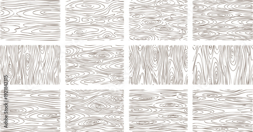 Variety of wooden texture samples for design and crafting projects