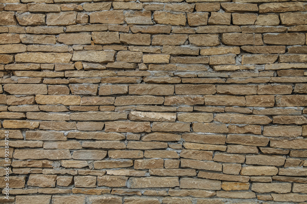 Fototapeta premium Brick wall with a brown color