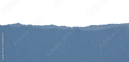 Cartulina rasgada de color azul, recurso gráfico