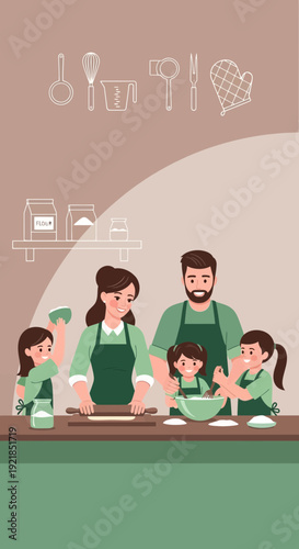 Family Togetherness in the Kitchen: Preparing Delicious Food and Baking Sweet Treats with Joy