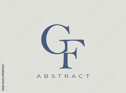 Elegant GF Monogram Logo Design. Perfect for branding, stationery, luxury goods, corporate identity and logo design