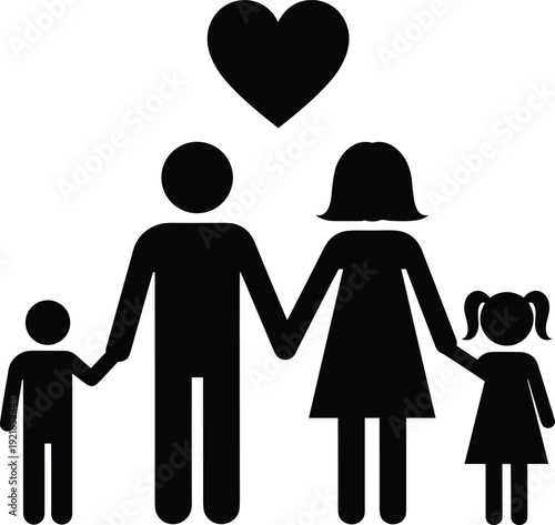 Silhouette of People Standing in a Large Circle Surrounding a Lonely Person Sitting on the Ground, Social Exclusion and Bullying Concept