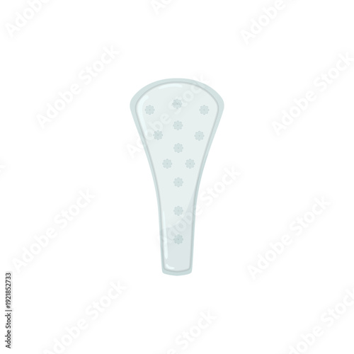 Vector illustration of a thin panty liner on a white background.