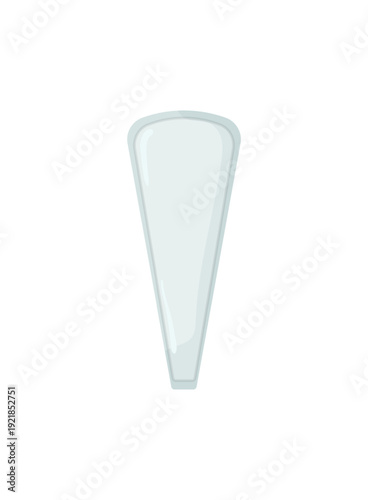 Vector illustration of a triangular panty liner on a white background.