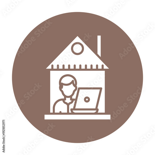 Work From Home Vector Icon