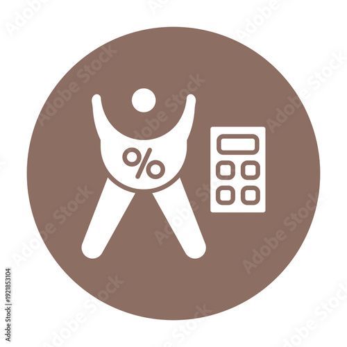 Body Fat Percentage Vector Icon
