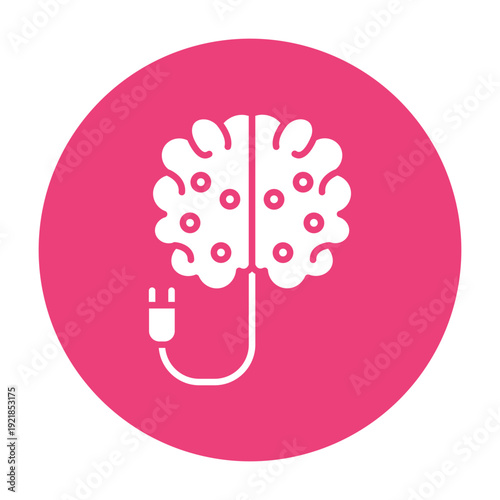 Brain Recharge Vector Icon