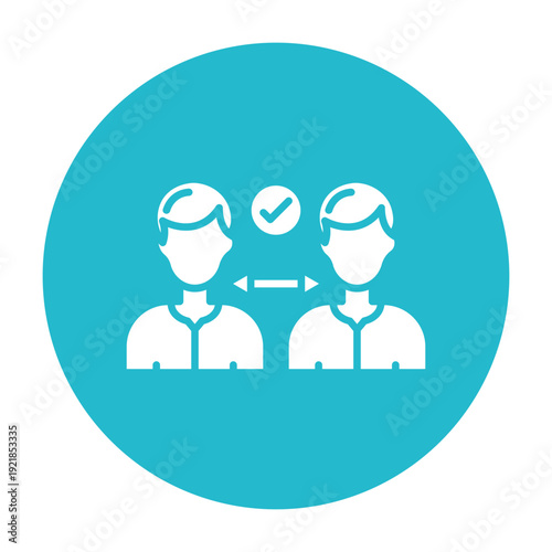 Social Distancing Vector Icon