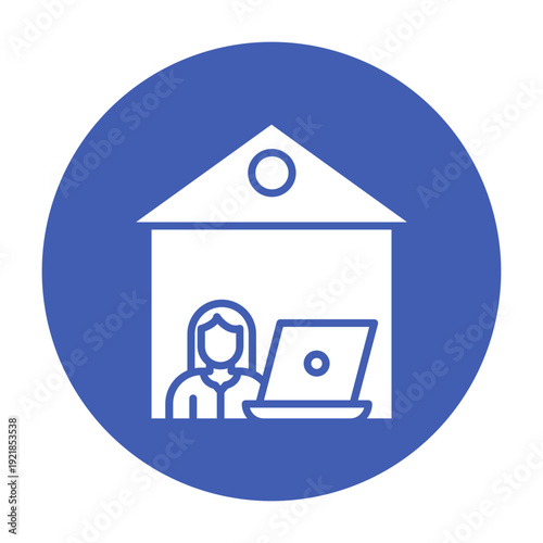 Remote Job Vector Icon