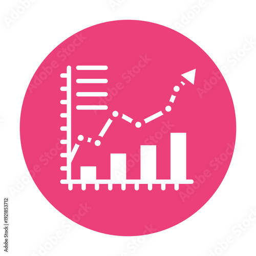 Burnup Chart Vector Icon