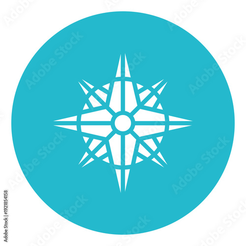 Compass Rose Vector Icon