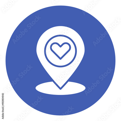 GPS Love Vector Icon