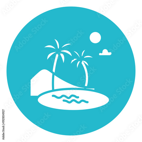 Oasis Vector Icon