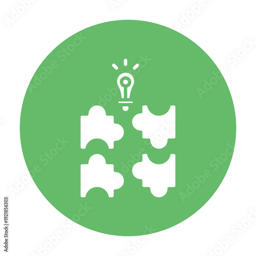 Creative Puzzle Vector Icon