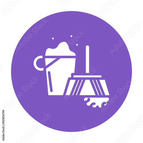 Floor Cleaner Vector Icon