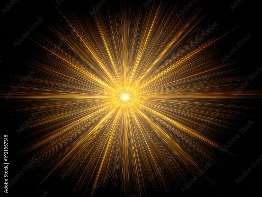 Fototapeta premium sun rays radial isolated on a black background