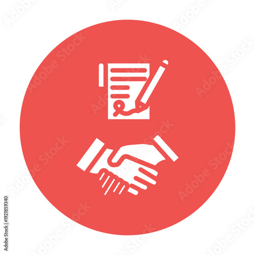 Contract Signing Vector Icon