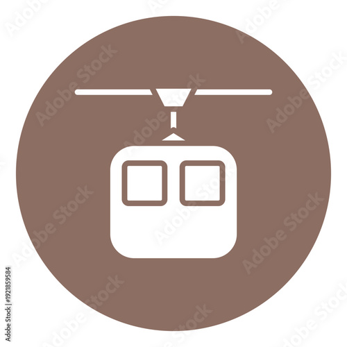 Cable Car Vector Icon