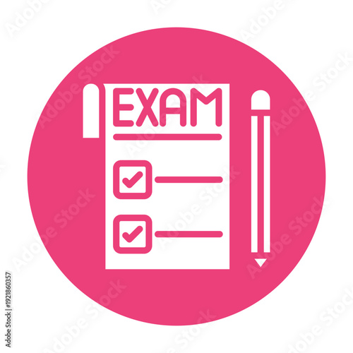 Exam Paper Vector Icon