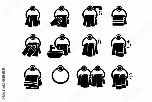 Utility simple idea bathroom icon image personal generation everyday accessory daily vector