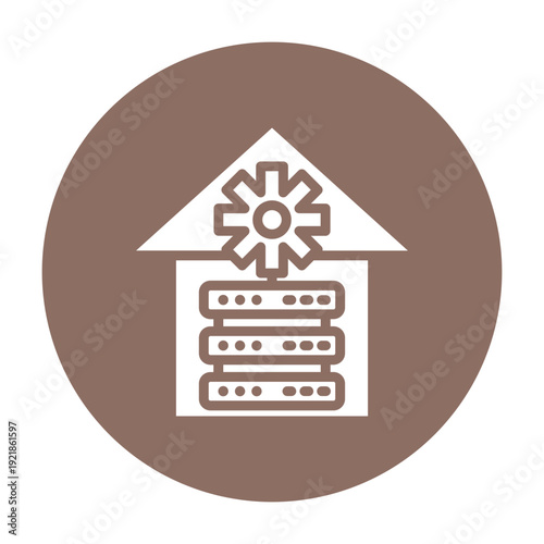 Data Warehouse Vector Icon