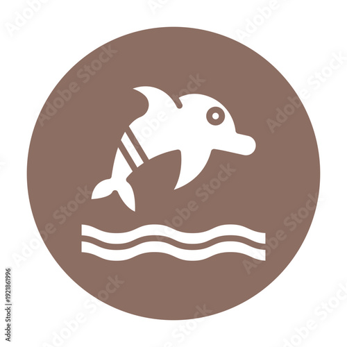 Dolphin Vector Icon