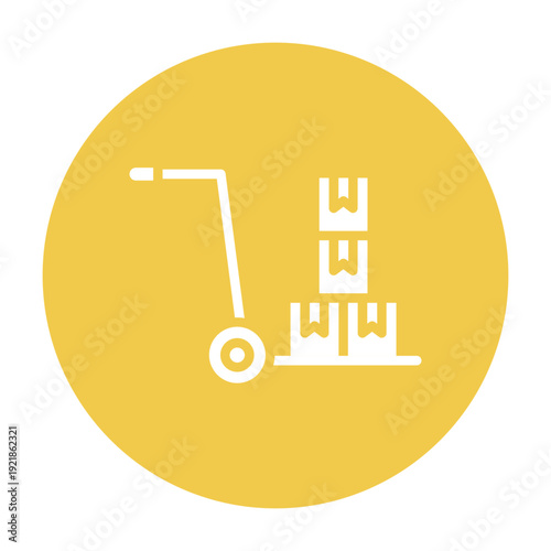 Hand Cart Vector Icon