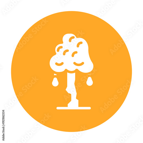 Pear Tree Vector Icon
