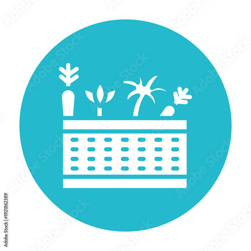 Vegetable Patch Vector Icon