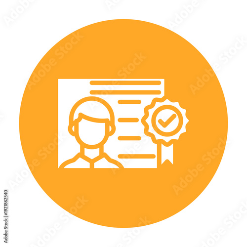 Digital Certificate Vector Icon