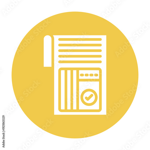 Frequency Table Vector Icon