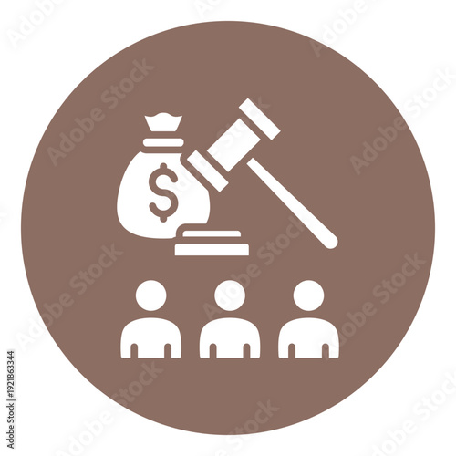 Commodity Auction Vector Icon
