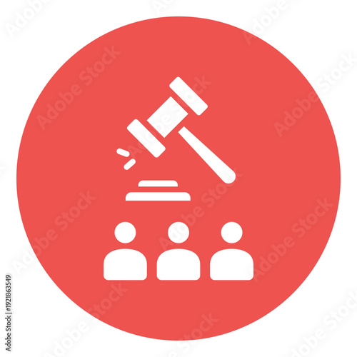 Public Auction Vector Icon