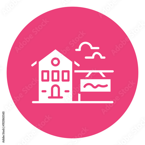 Real Estate Auction Vector Icon