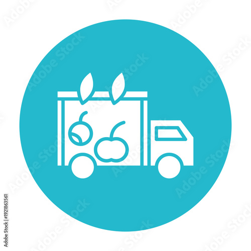 Groceries Delivery Vector Icon
