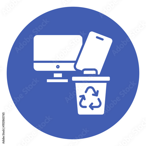 Electronics Recycling Vector Icon