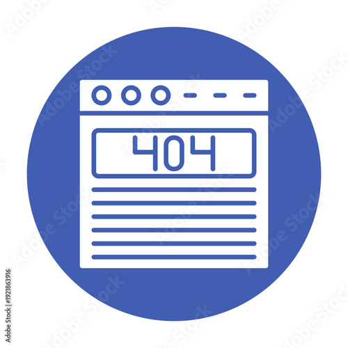Page 404 Vector Icon
