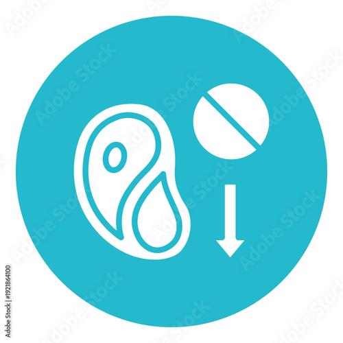 Reduced Meat Consumption Vector Icon