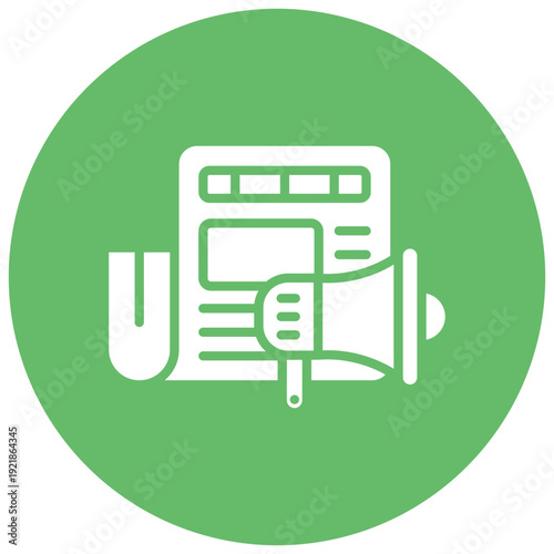 Press Release Vector Icon