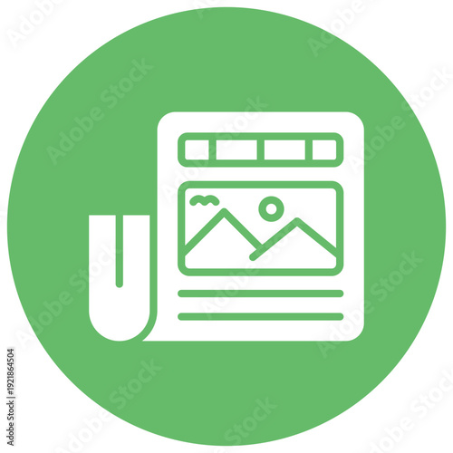 Tabloid Vector Icon