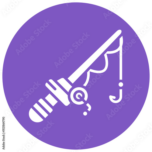Fishing rod Vector Icon