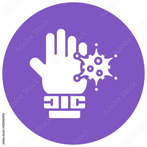 Contaminated Hands Vector Icon