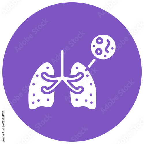 Infected Lungs Vector Icon