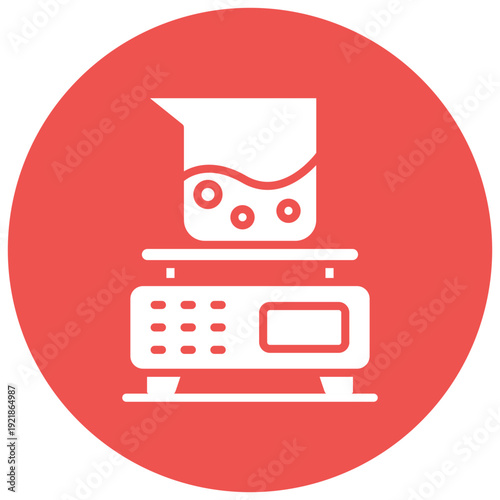 Analytical Balance Vector Icon