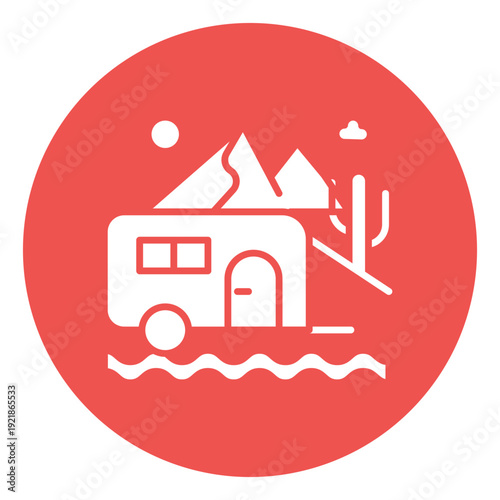 Caravan Vector Icon